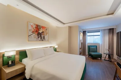 창문 전망 프리미어 욕조룸, 무료 애프터눈 티 — NiK Hotel Thi Sach